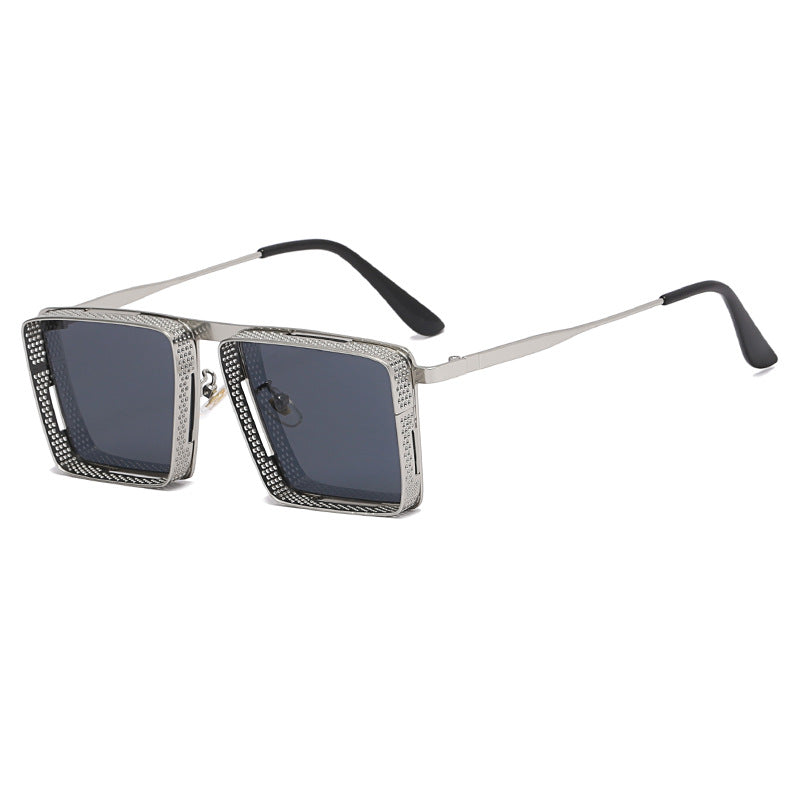 Damen Oversized Designer-Sonnenbrille mit einzigartigem Rahmendesign Karnz