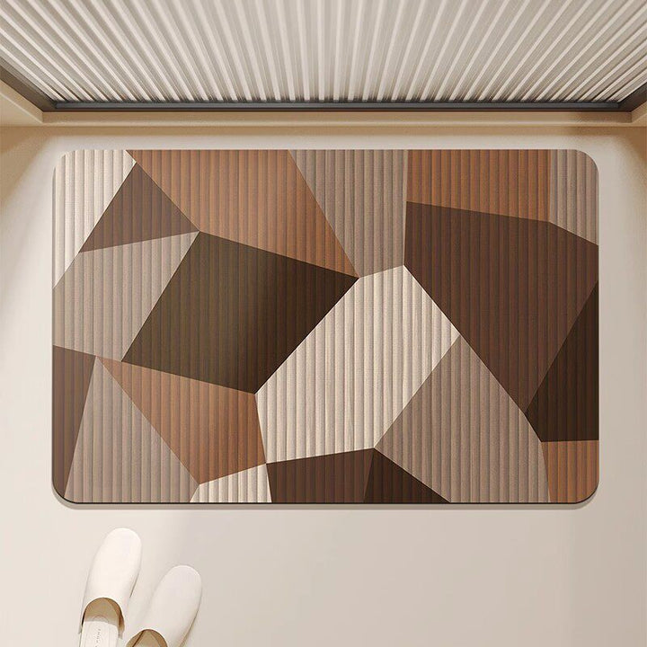 Absorbent Quick-Dry Bamboo-Style Cloud-Shaped Bath Mat