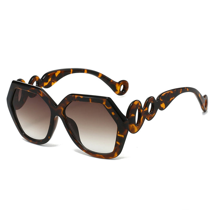Künstlerische geometrische Sonnenbrille Karnz