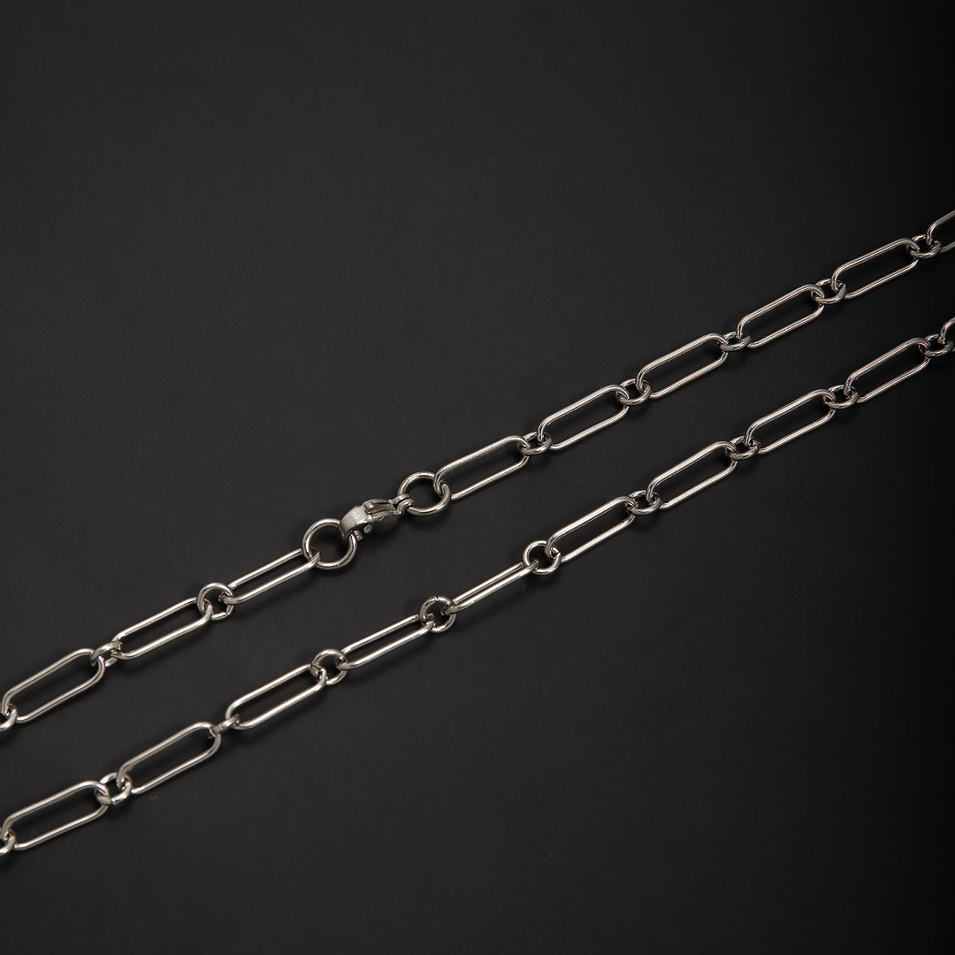 Elegante offene Gliederkette Halskette Karnz