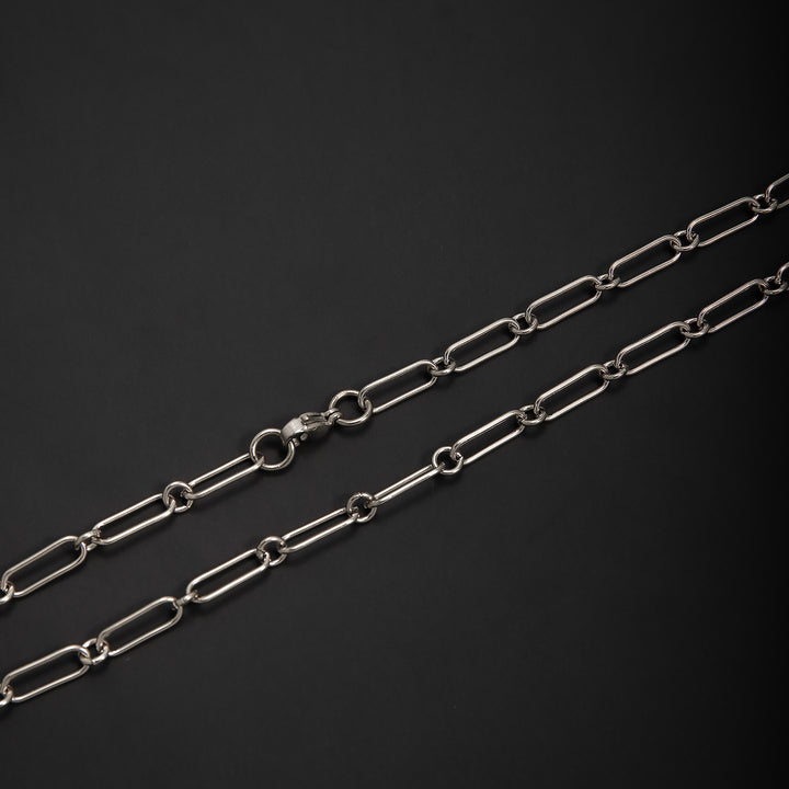 Elegante offene Gliederkette Halskette Karnz