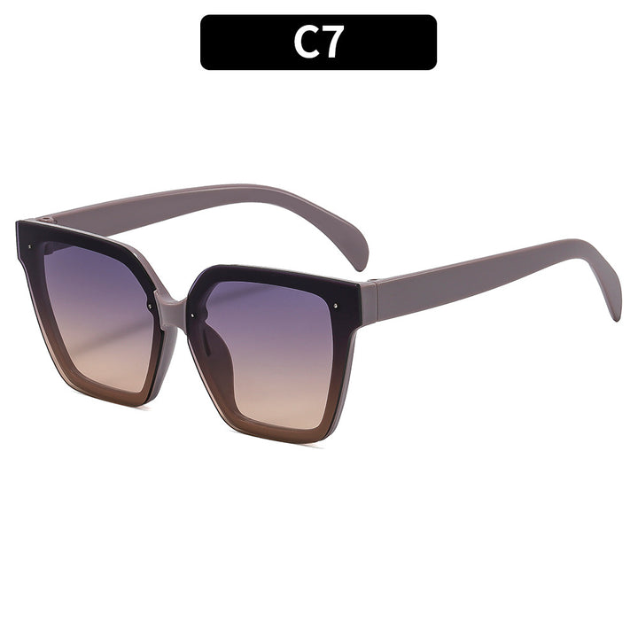 Chic Übergroße Quadratische Sonnenbrille