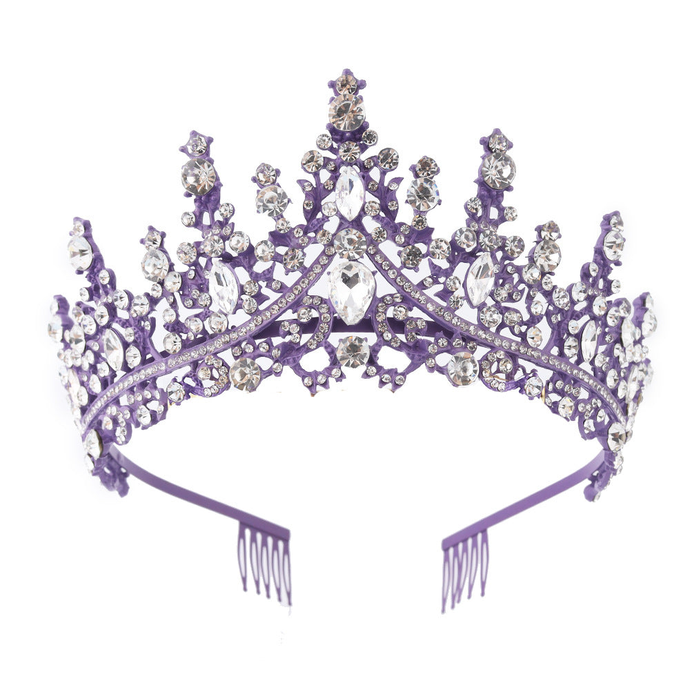 Damen Strass Tiara mit funkelnden Edelsteinen Karnz