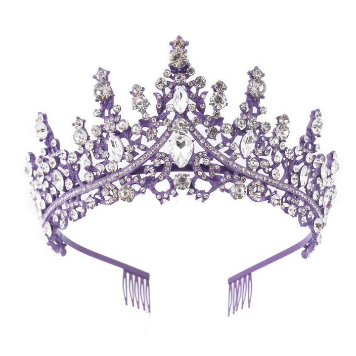 Damen Strass Tiara mit funkelnden Edelsteinen Karnz