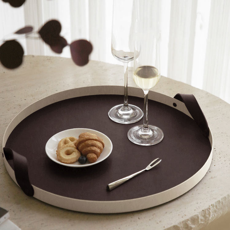 Elegante runde Servierplatte