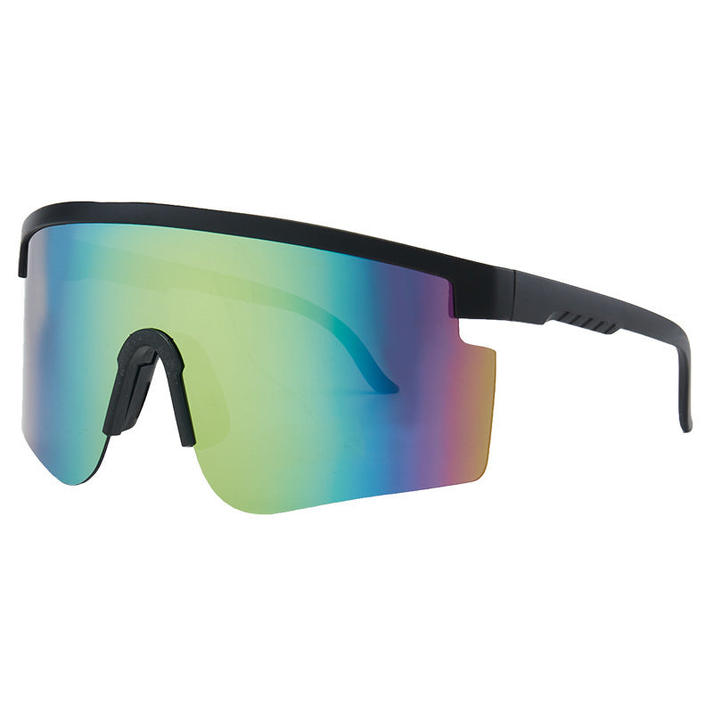 Damen Sportsonnenbrille mit trendigem Oversized-Rahmen und polarisierten Gläsern Karnz