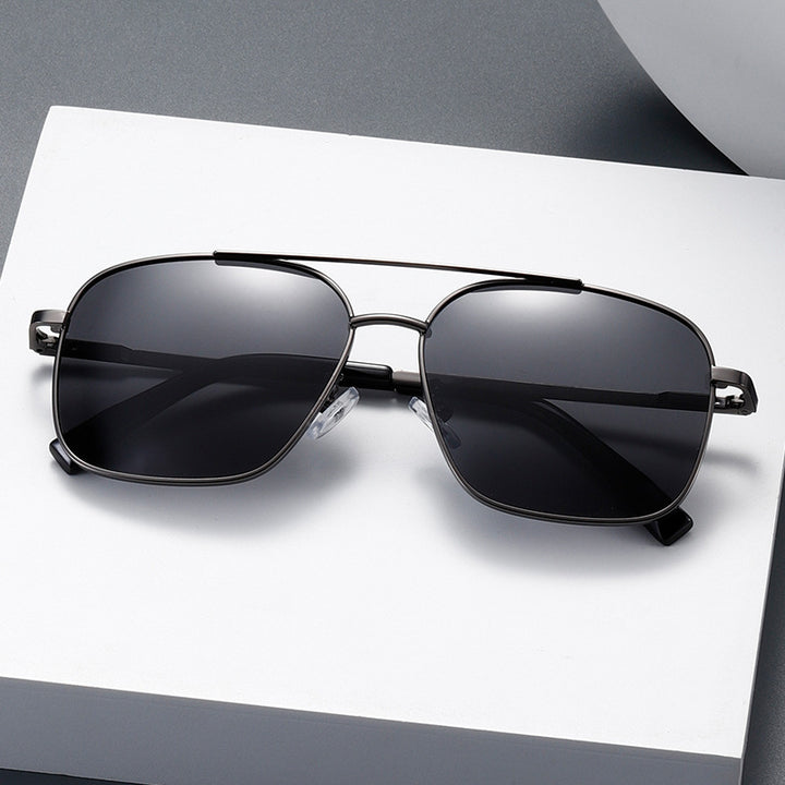 Herren Modische quadratische Sonnenbrille Karnz