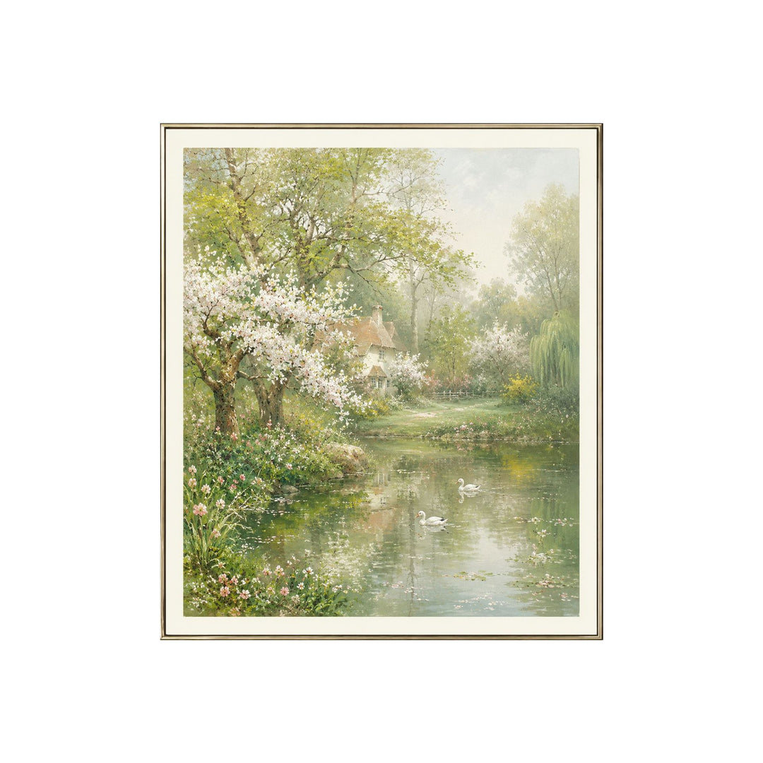 Florale Landschaft Leinwandkunst
