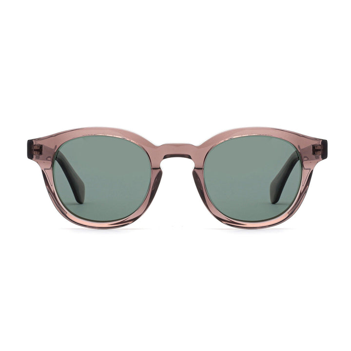 Damen modische Sonnenbrille im stilvollen Rundrahmen Karnz