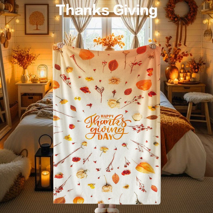 Thanksgiving-Themen Kuscheldecke