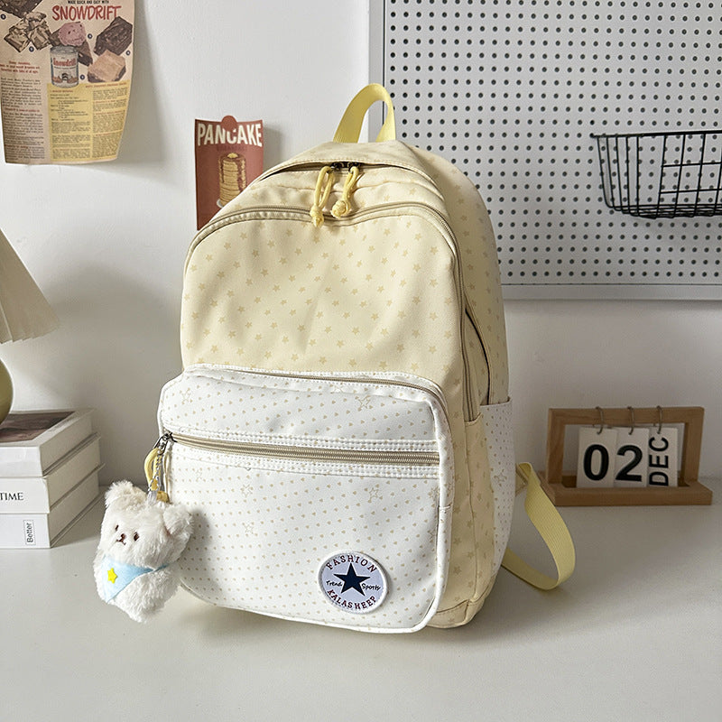 Verspielt Sternenmuster Schulrucksack Karnz