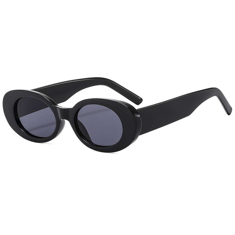 Damen modische Sonnenbrille mit einzigartigem ovalen Rahmen Karnz