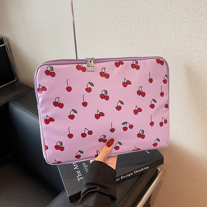 Verspielte Kirschmotiv Laptop Sleeve Karnz