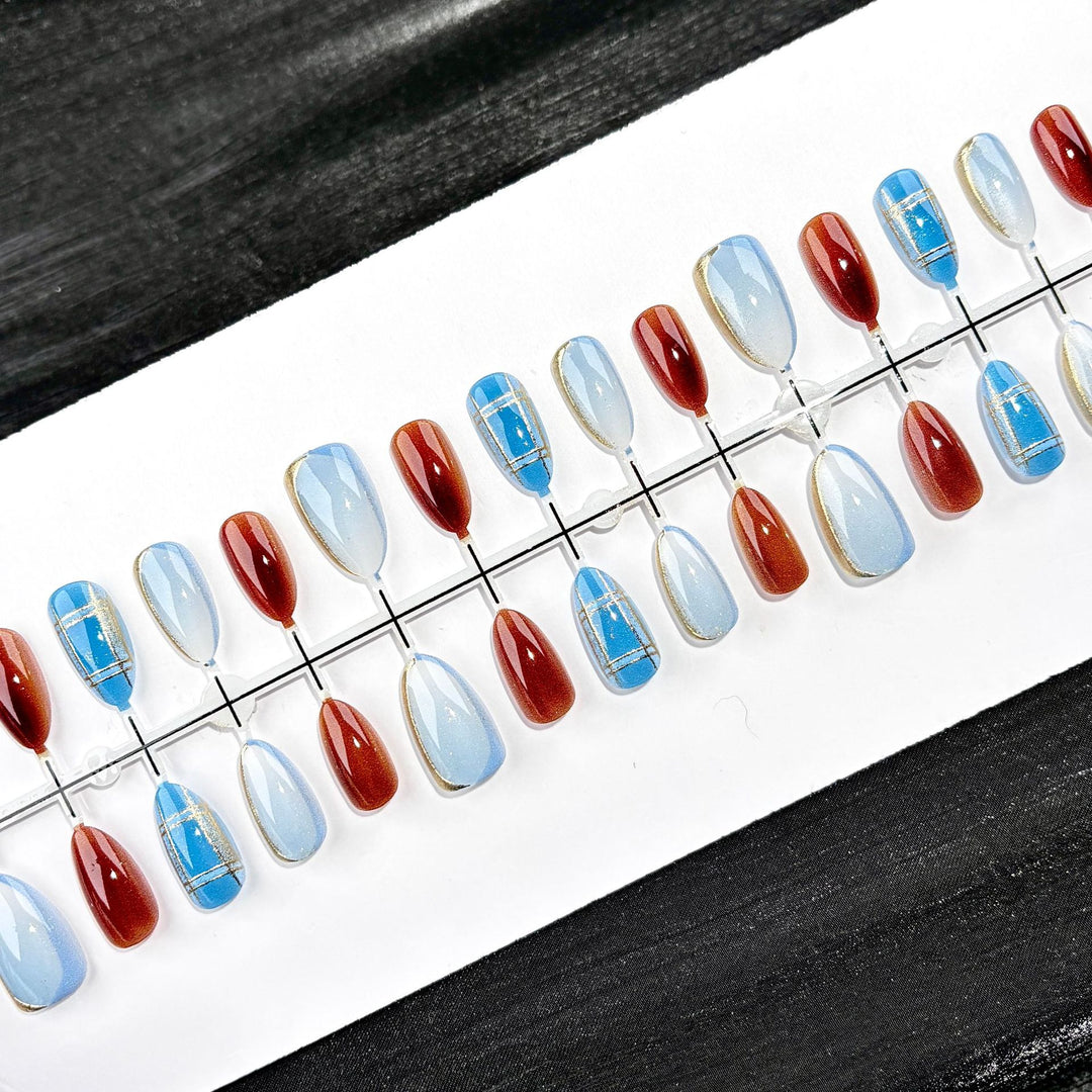 Glamouröse Press-On Nagelkunst Kollektion