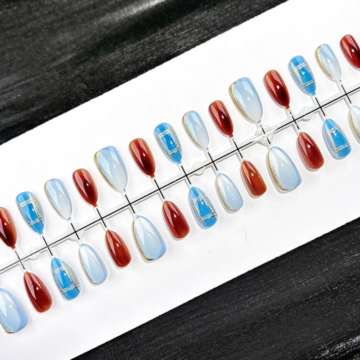 Glamouröse Press-On Nagelkunst Kollektion