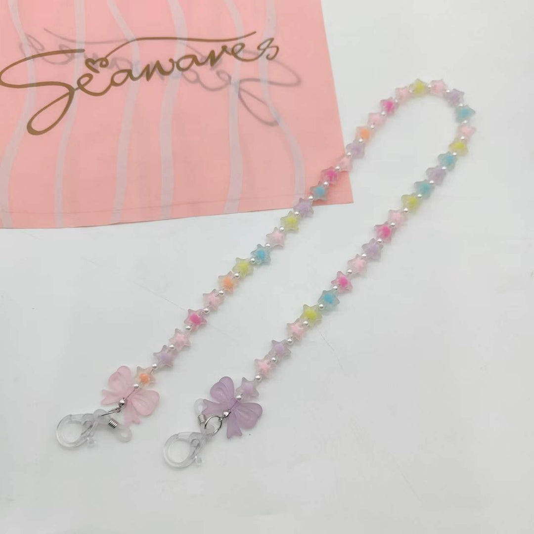 Trendige Brillenkette mit Sternen-Design Karnz