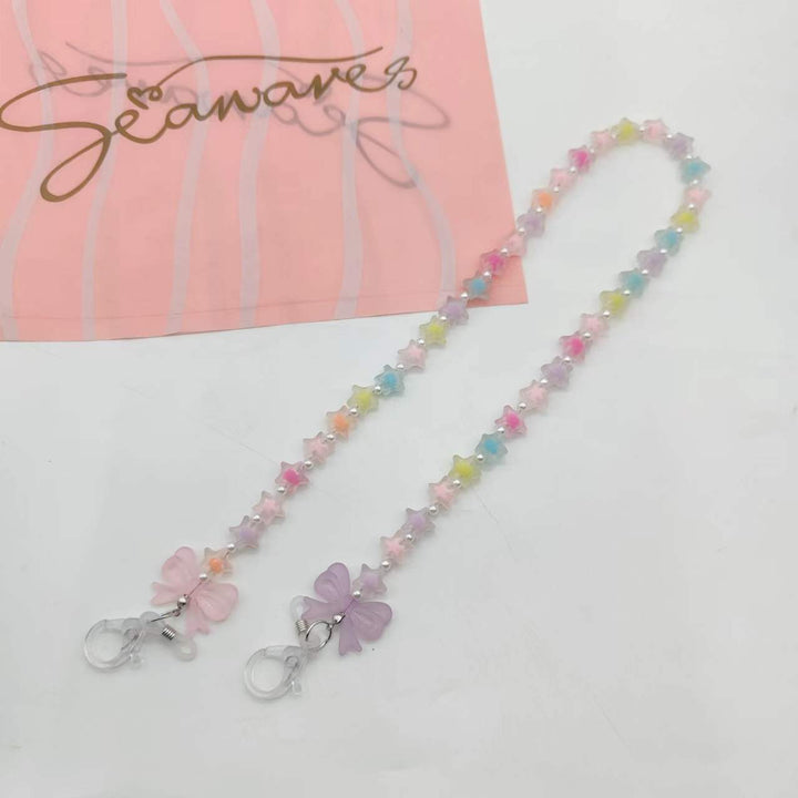 Trendige Brillenkette mit Sternen-Design Karnz