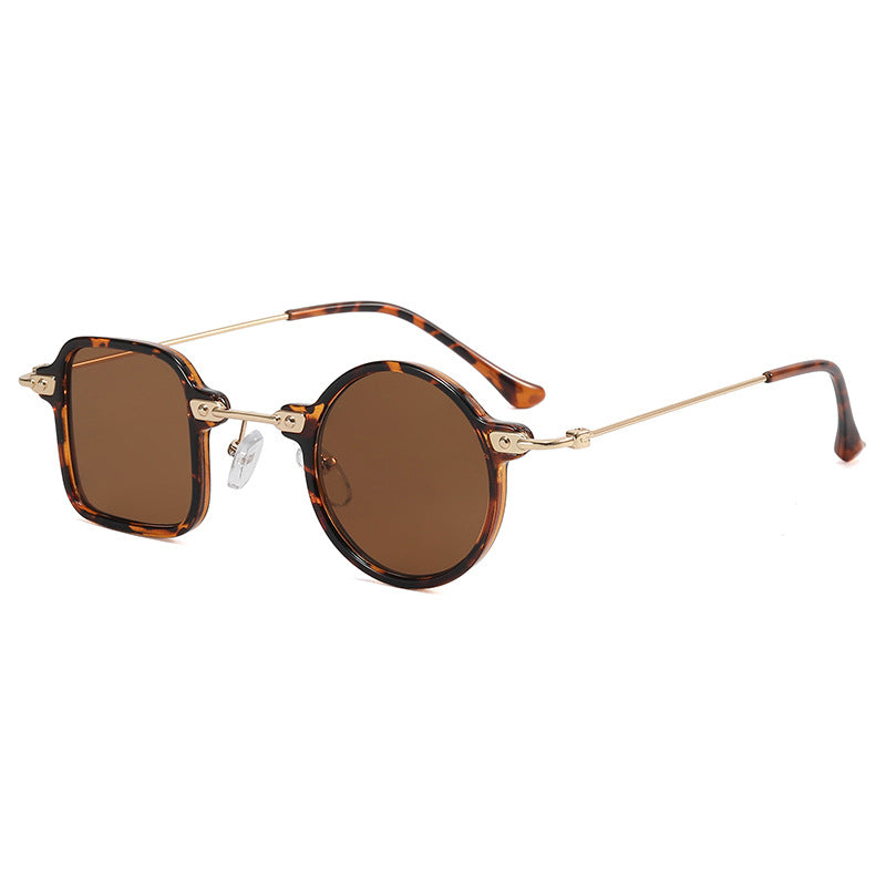 Damen elegante runde Hybridbrille mit quadratischem Design Karnz