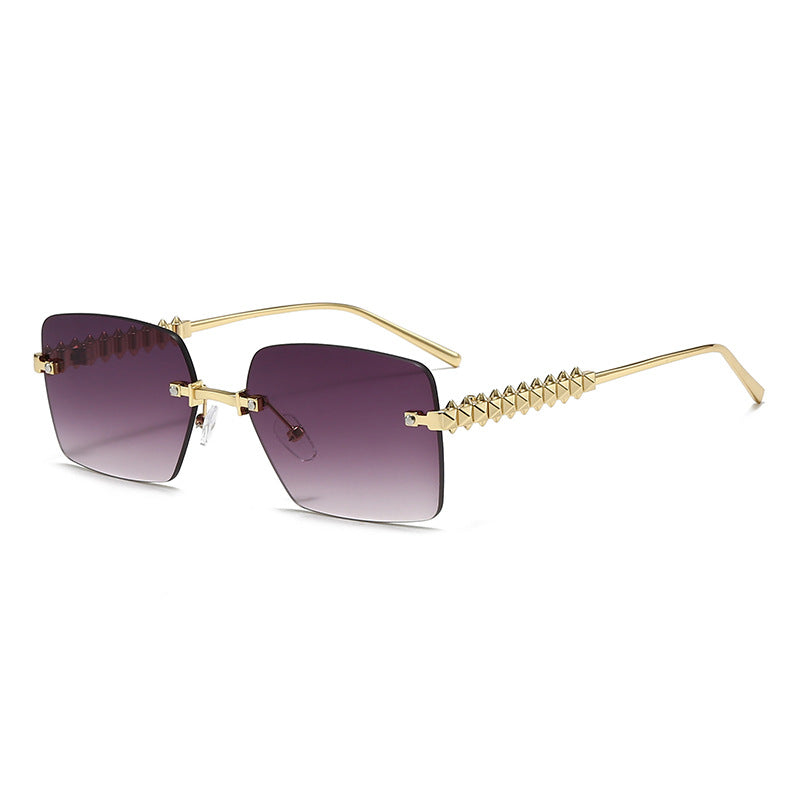 Damen extravagante quadratische Brille Karnz