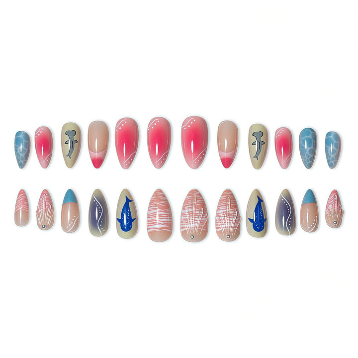 Kreative ozeanische Nagelkunst Karnz