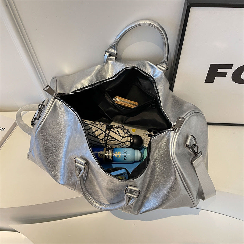 Premium Leder Wochenende Duffle Bag