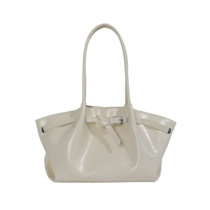 Schlanker minimalistischer Leder Tote Bag