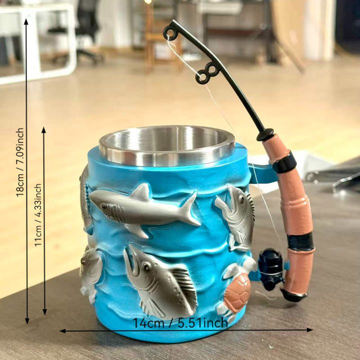 Lustige Angel-Kaffeetasse Karnz