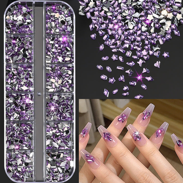Nagelkunst Dekorative Edelsteinset