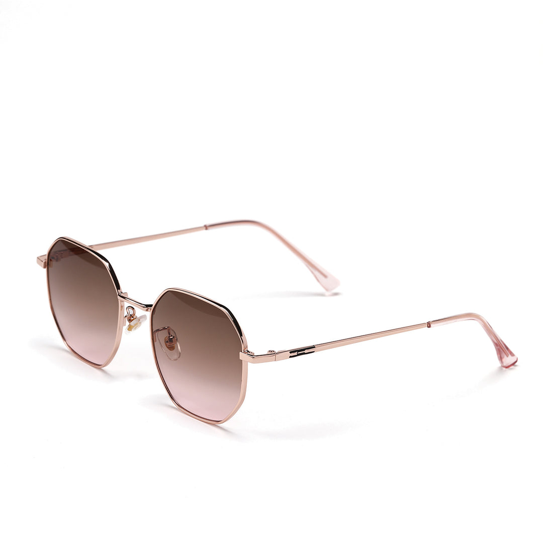 Damen modische Sonnenbrille mit ovalem Rahmen und polarisierten Gläsern Karnz