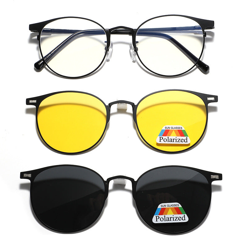 Damen modische Sonnenbrille mit wechselbaren Gläsern und polarisierter Technologie Karnz