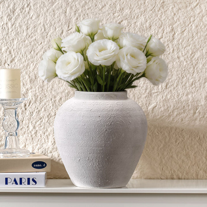 Handgefertigte Terrakotta Vase Karnz