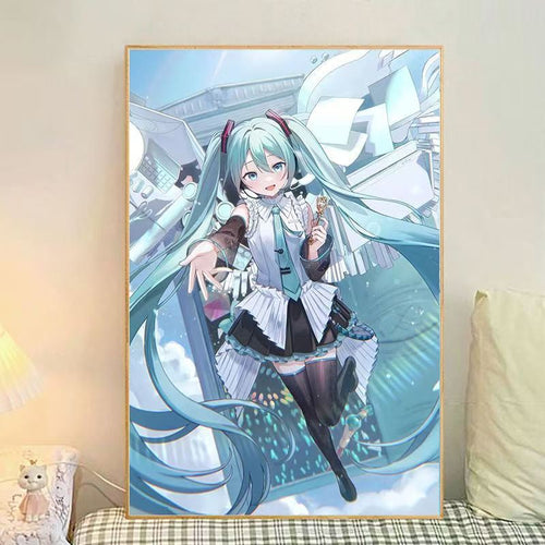 Anime-Themen Illustrierte Leinwand Kunstdruck Karnz