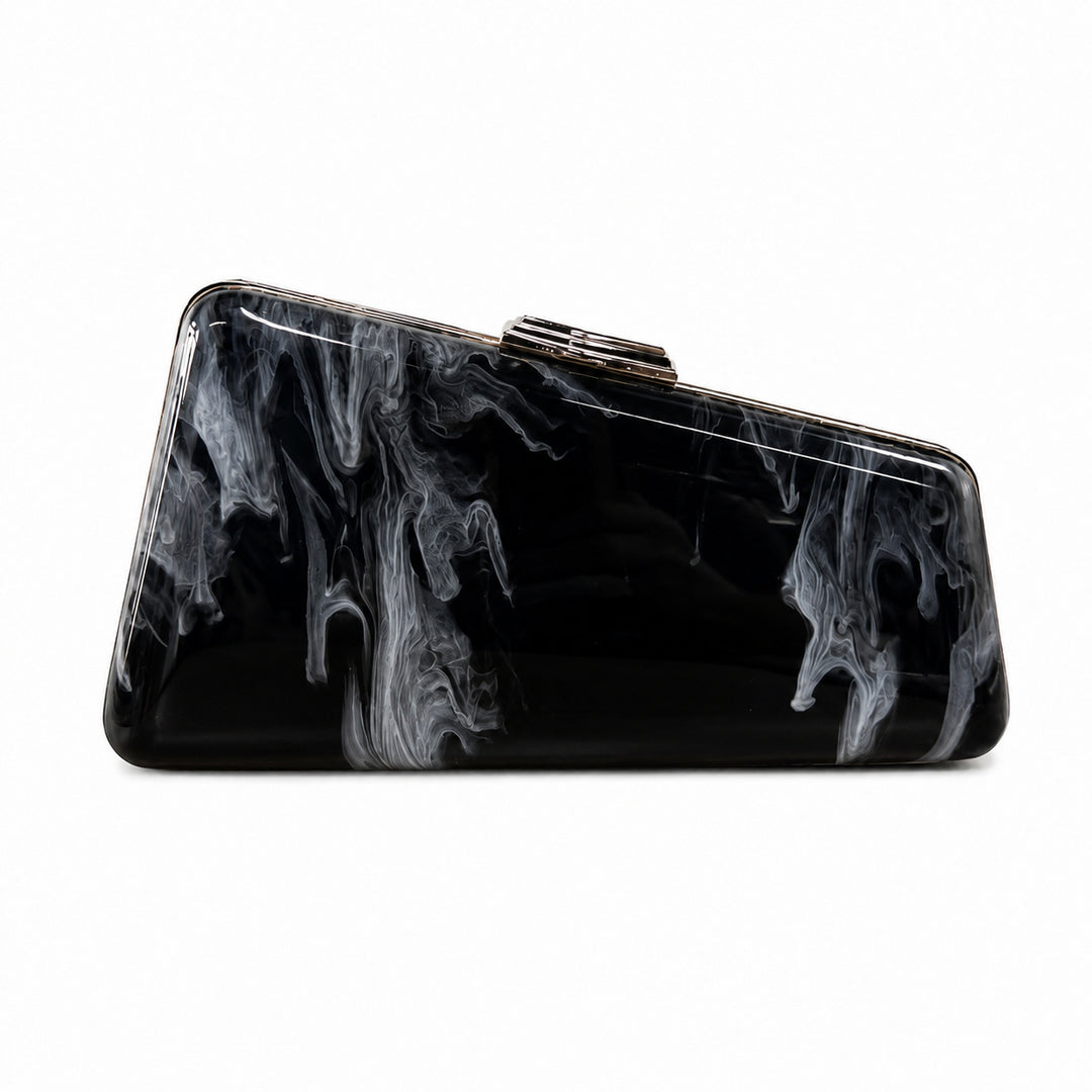Künstlerische Blumen Acryl Clutch