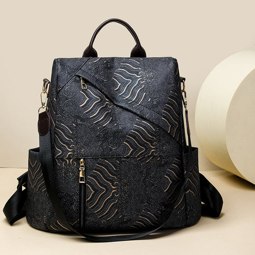 Chic Gemusterter Reise-Rucksack Karnz