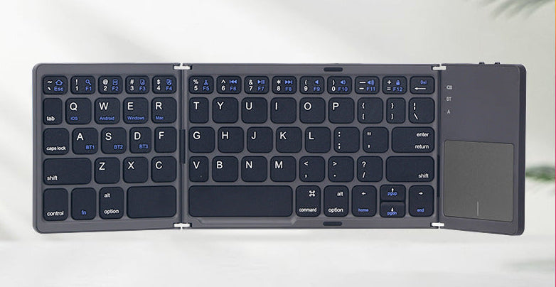 Ultra-slim faltbare Bluetooth-Tastatur mit Touchpad Karnz
