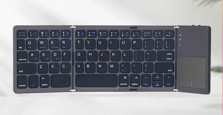 Ultra-slim faltbare Bluetooth-Tastatur mit Touchpad Karnz