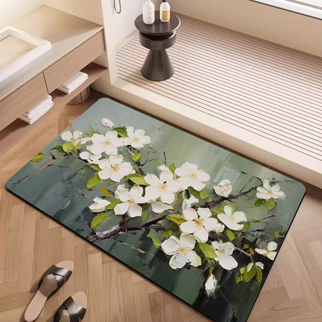 Luxuriöse strukturiertes Blumenteppich Karnz