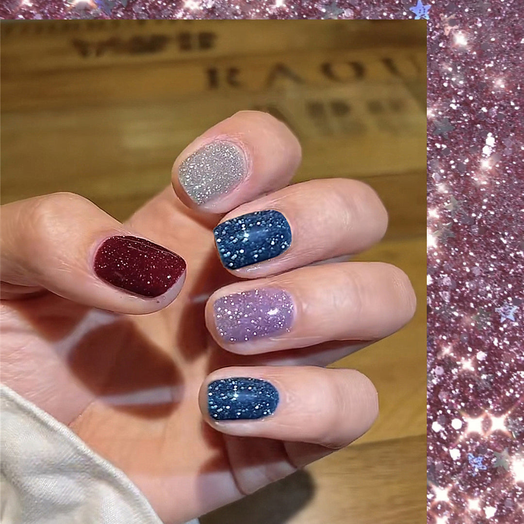 Glitzernde Press-On Nagel Kollektion Karnz