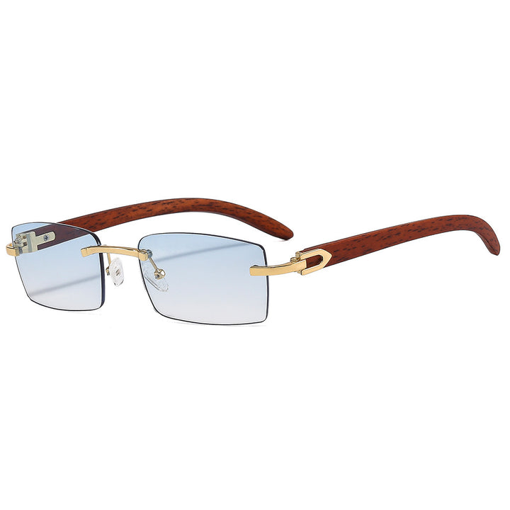 Stylische Holzgriff Quadratische Sonnenbrille Karnz