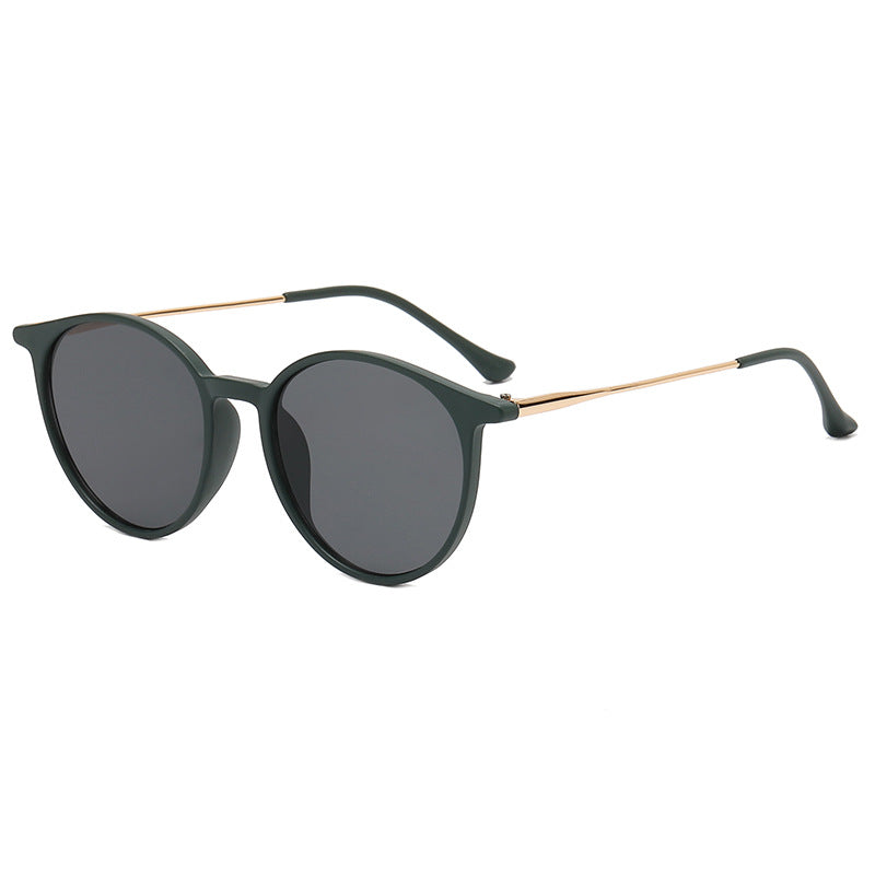 Damen modische runde Brille mit filigranem Design Karnz