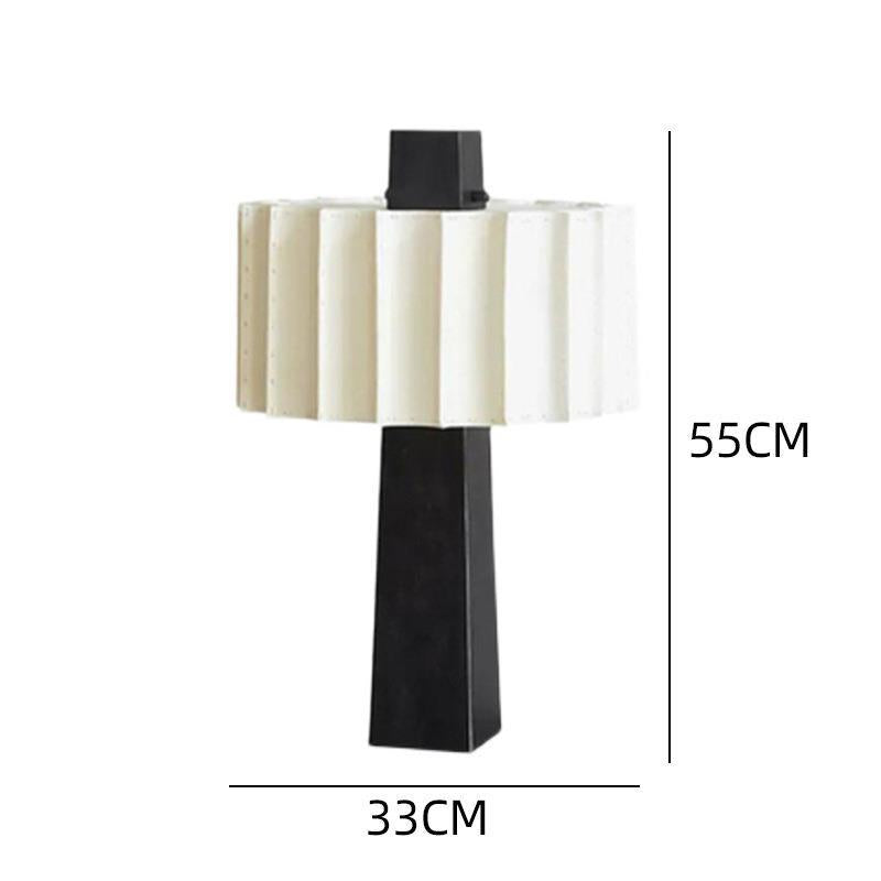 Zeitgenössische Tischlampe mit modernem geometrischem Textur
