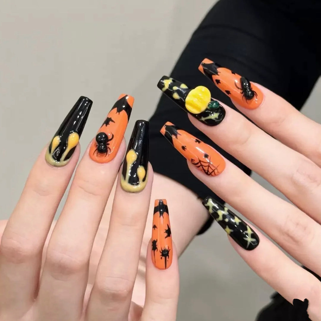 Halloween-Themen Press-On Nagelkunst Set 1790745709