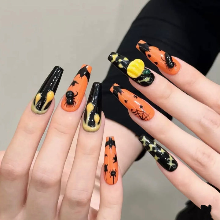 Halloween-Themen Press-On Nagelkunst Set 1790745709