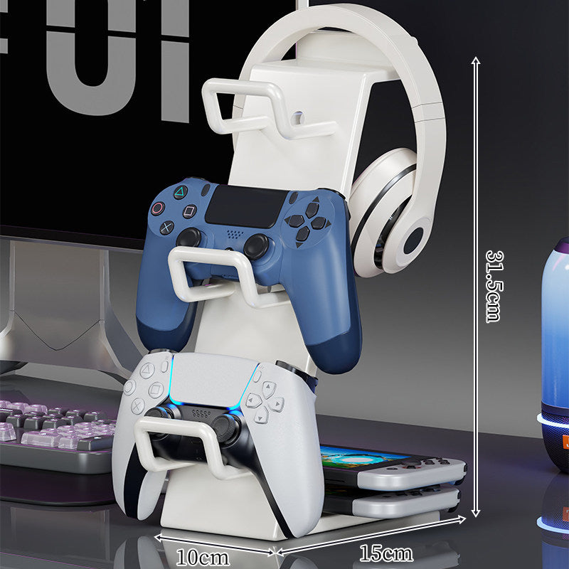 Multi-Controller und Headset Organizer Ständer mit Triple Hooks und kompakter Ladestation