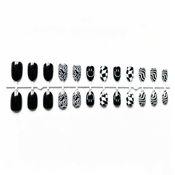 Kreatives Abstraktes Nageldesign-Set