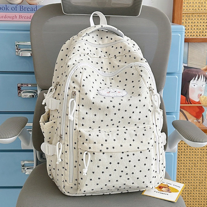 Trendig Star-Beschichtet Multi-Taschen Rucksack Karnz