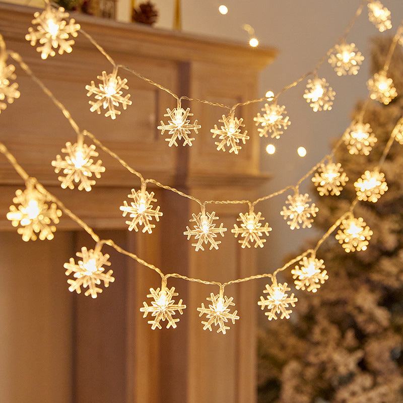 Dekorative Lichterkette mit bunten Kristallkugeln Karnz