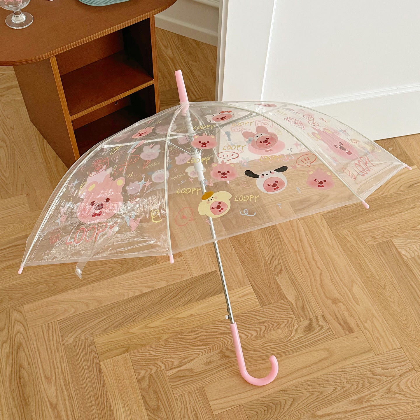 Damen Faltbarer Regenschirm mit niedlichen Tiermotiven Karnz