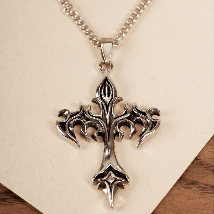 Schichtenkette Kreuz Anhänger Necklace Karnz