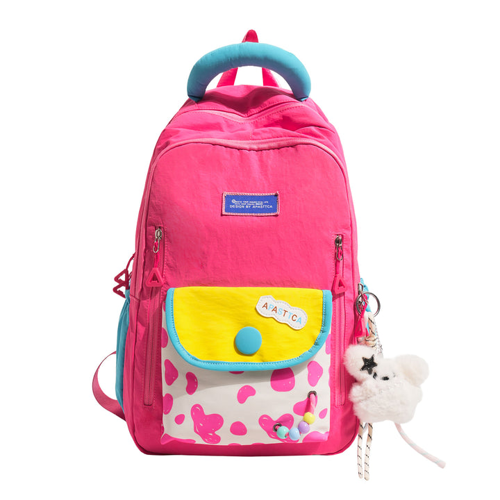 Stilvoller Multi-Taschen-Rucksack mit lustigen Akzenten Karnz
